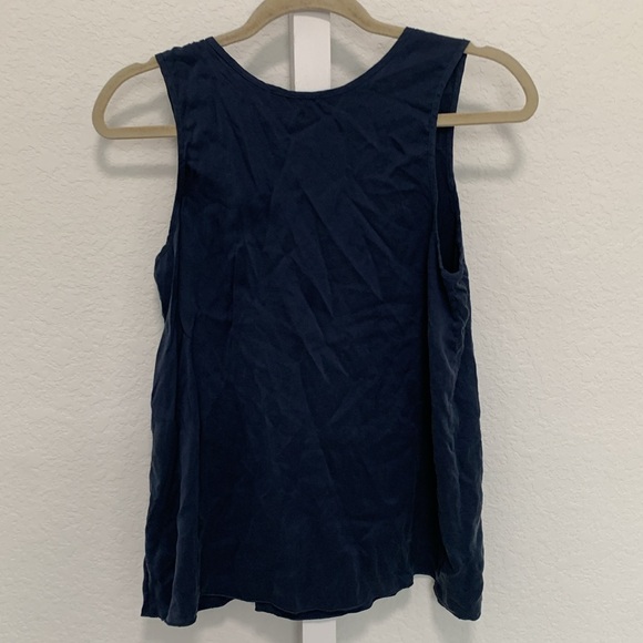 Quince Navy Blue Tank Top - Picture 5 of 8